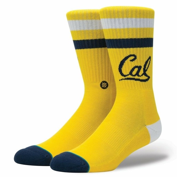 Stance USC Men’s Crew Socks Size L Large Maroon Yellow NWT 9-12